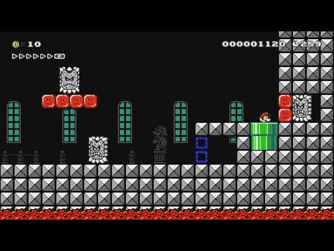 On Off Thwomp! by BusterBur - Super Mario Maker 2 - No Commentary 1bu