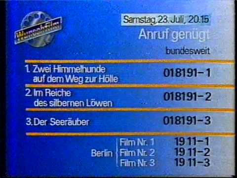 ZDF Wunschfilm Programmansage 16 07 1988