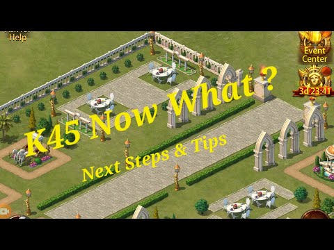 Evony K45, Now What? Next Steps and Tips Defence General