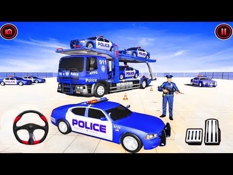Police Car and Bike Transport Truck - Ferrari Police Car Tranpsport Truck - Android Gameplay