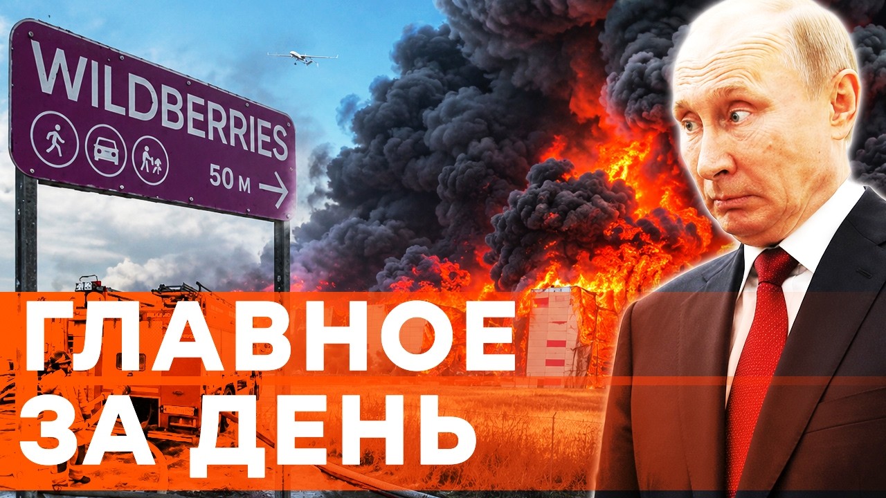 ДЫМ ВИДНО С КОСМОСА! Дроны уничтожили мегасклад Wildberries! На россии дикая паник