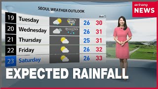 [Weather] Rain in Gyeonggi-do, Gangwon-do provinces, heatwave intensifies