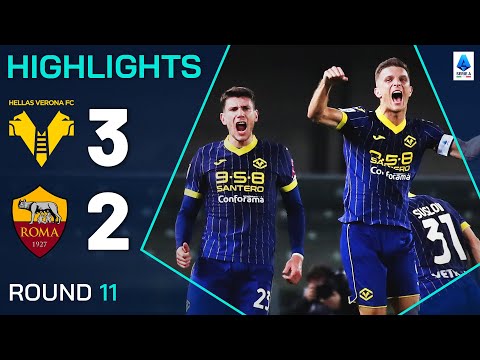 VERONA-ROMA 3-2 | RESUMEN | Cinco goles,una tarjeta roja en el triunfo del Verona | Serie A 2024/25