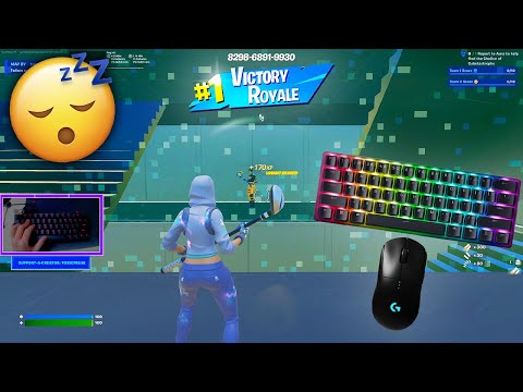 💤 ASMR Fortnite Chill 😴 1v1 Piece Control Gameplay 🎧 Razer Huntsman Mini Keyboard Sounds 360Fps 4K