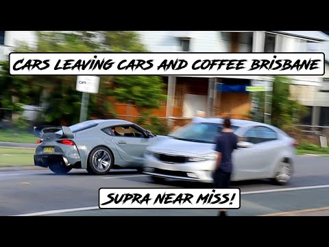 Modified Cars Leaving Cars and Coffee Brisbane May Meet | Supra Almost Crashes!