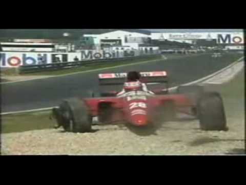 Gerhard Berger crash   Estoril 1993