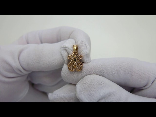 Срібний кулон "Ведмедик Tous" ксх13 Відео огляд