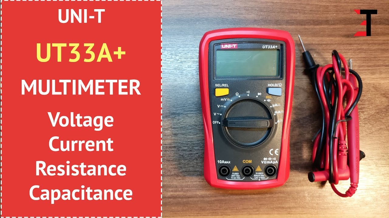 UNI-T UT33A+ Auto Range Digital Multimeter Video Thumbnail