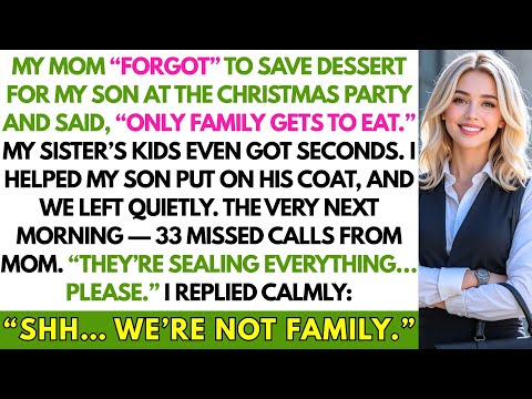 My Mom “Forgot” to Save Dessert for My Son at the Christmas Party and Said,“Only Family Gets to Eat.