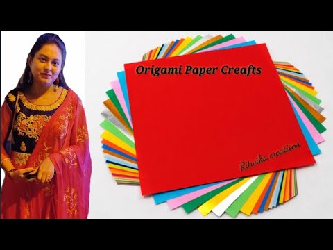 Diy/How to make cards for scrapbook/Cards making by Ritwika/Folding heart card