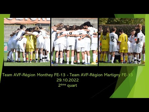 Team AVF-Région Monthey FE-13 - Team AVF-Région Martigny FE-13, 29.10.2022, 2ème quart