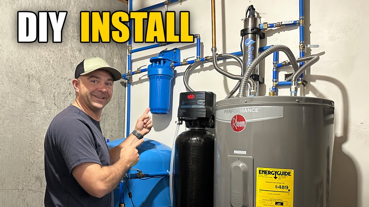 How to install a DIY water softener, filters, and RO in your house!