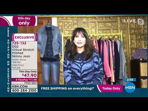 DG2 by Diane Gilman Virtual Stretch Printed Skinny Jean