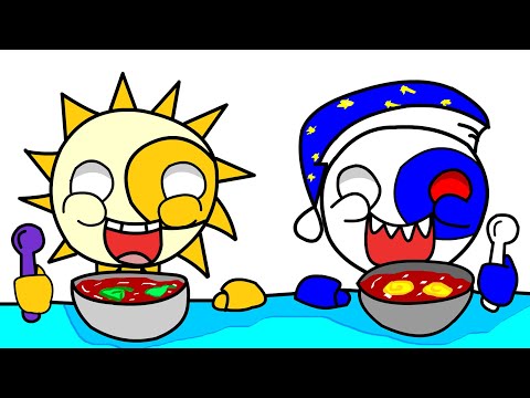 SUN VS MOON | Light VS Dark MUKBANG | FNAF Security Breach ANIMATION
