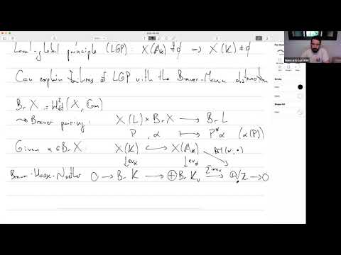 Giancarlo Lucchini-Arteche, Local-global pr. for hom. spaces over 2-dimensional geom. global fields