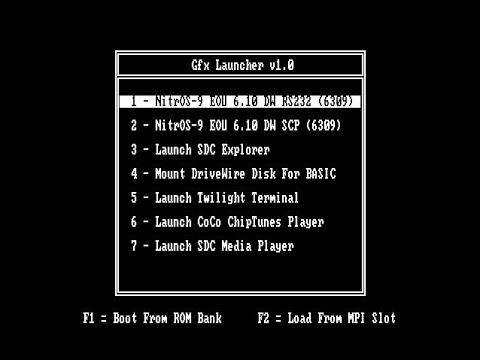 My Hybrid ML/BASIC Launcher for Tandy Color Computer 3!