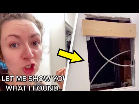 TikToker Finds Secret Apartment Hidden Behind Her Bathroom Mirror!