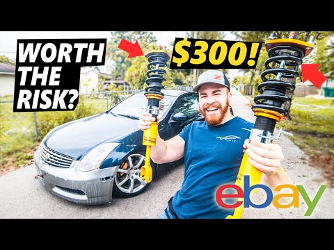 Risking My Life Installing $300 EBAY COILOVERS..  *gone wrong*