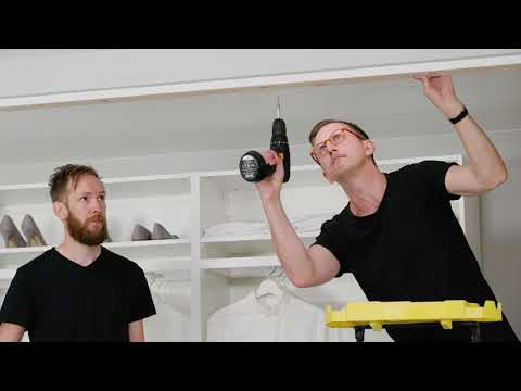 SKYTTA skyvedørsgarderobe | montering av skinner | IKEA Norge