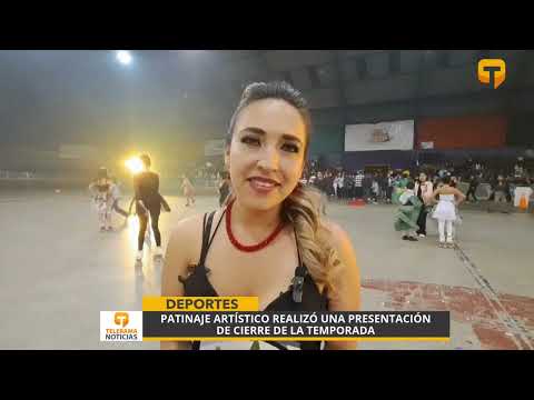 Patinaje artístico realizó una presentación de cierre de la temporada