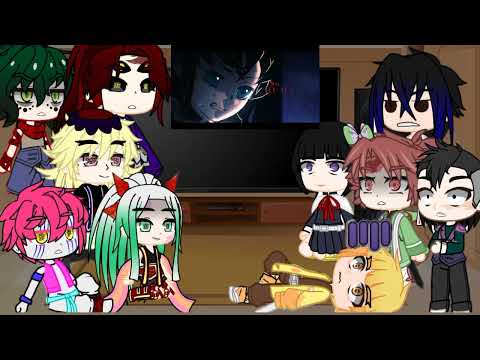 gacha luas + kamaboko react a rap do kokushibou vs hashiras