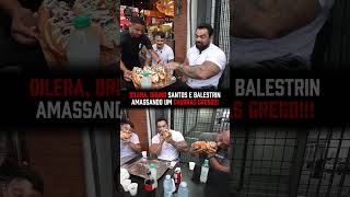 DILERA, BRUNO SANTOS e JULIÃO AMASSAM um LANCHE GREGO! #juliobalestrin #dilera #grego #resenha #meme
