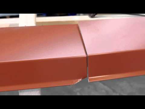 DS Stålprofil - Traufblech mit Traufgitter - DS Dachpfannenprofil Unik