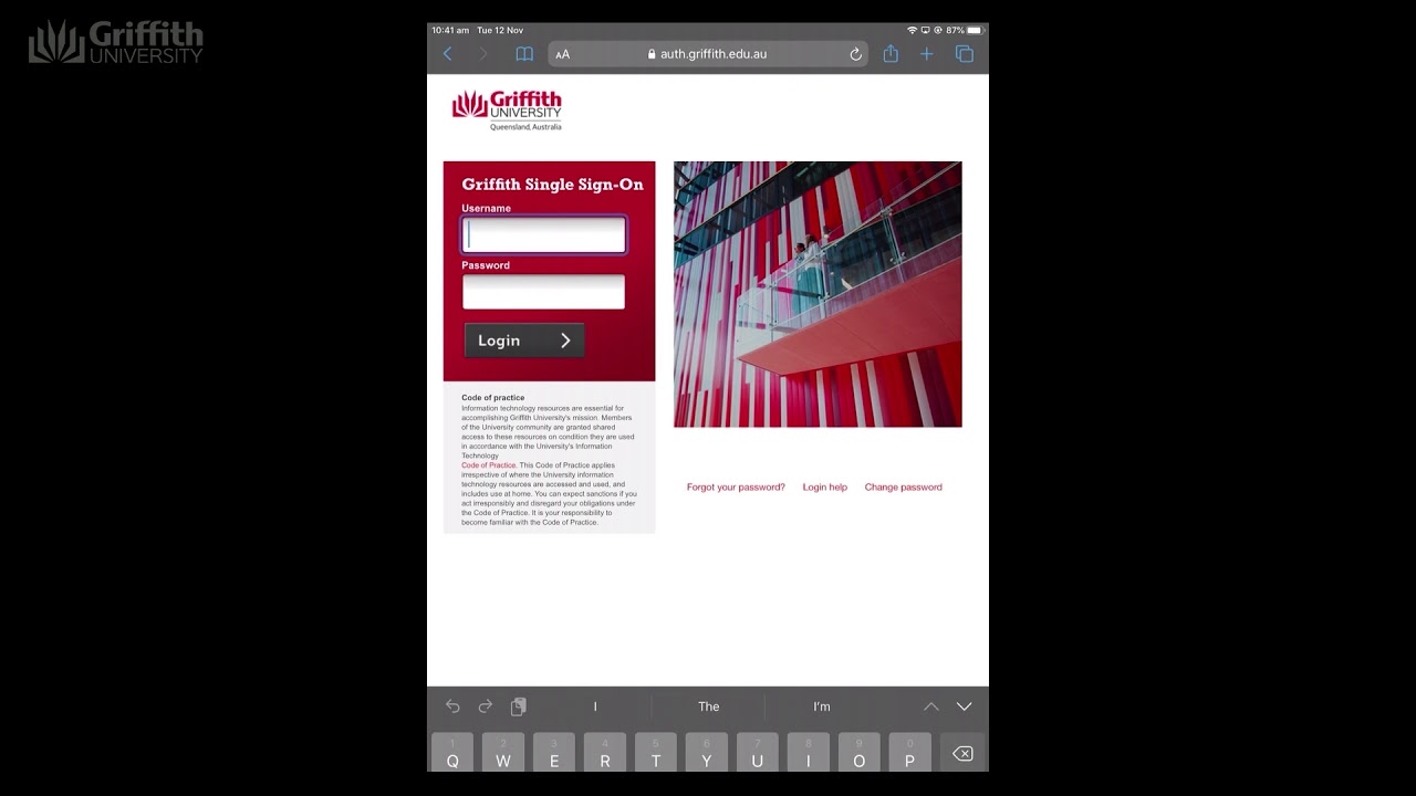 iOS - Step by step instructions to connect to Griffith Wi-Fi