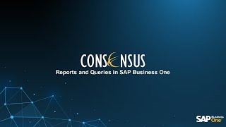 Reports and Queries in SAP Business One