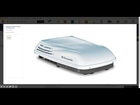 Dometic 640315C Penguin II 410 Amp Low Profile Rooftop Air Conditioner(Polar White)