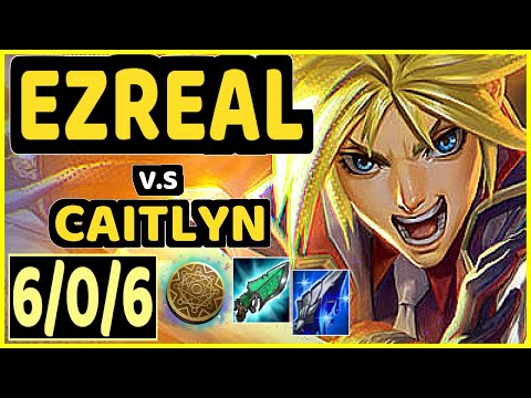 KEITH (EZREAL) vs CAITLYN - 6/0/6 KDA BOTTOM ADC CHALLENGER GAMEPLAY - NA