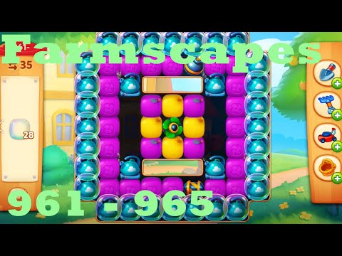 Farmscapes Level 961 - 965 HD Gameplay Walkthrough |  3 - match game | android | ios | pc | app