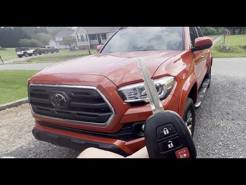 How to cut & Program 2018 Toyota Tacoma Key w/ Remote FOB using Autel IM508 / KeytoolMax / condor