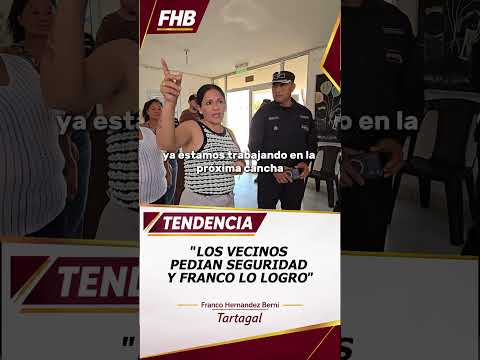 Los vecinos pedían seguridad y Franco respondió con medidas #francoconvos #tartagal #salta