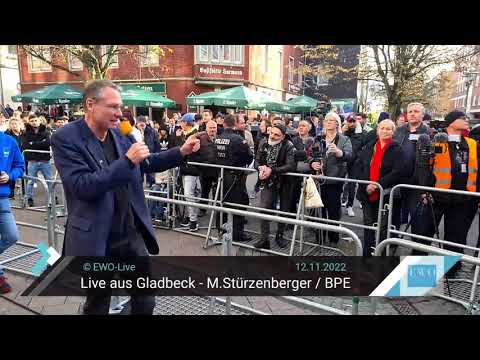 "EINE DEUTSCHE MUTTER SPRICHT KLARTEXT!"  #Stürzenberger/Kundgebung/Gladbeck 2.0/ 12.11.2022.