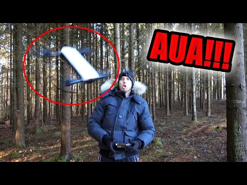 RC DRONE FLIES INTO HEAD 😱! - Cheap €80 Eanling HS161 mini drone with camera tested!