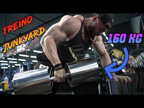 Ninja encontra o maior halter do mundo na área 51! TREINO JUNKYARD