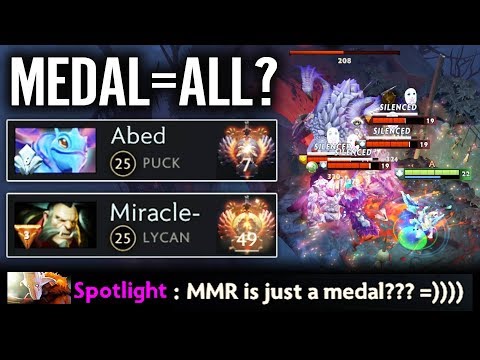 Abed [Puck] Change The way You look about MMR!!! - Dota 2 gameplay Abed vs Miracle mate