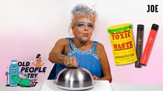 Old People Try Vapes &amp; Toxic Waste Sour Sweets