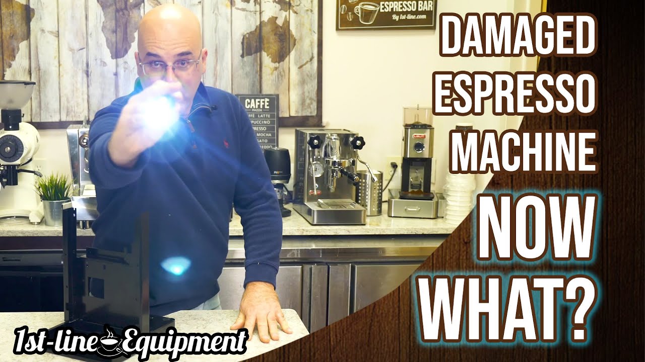I received a damaged espresso machine. Now what?