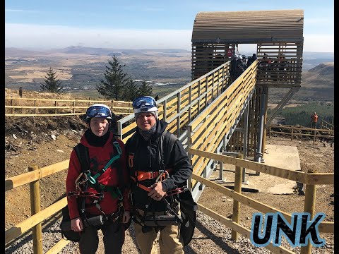 Riding The Fastest Seated Zip Line In The World On Opening Day at Zip World