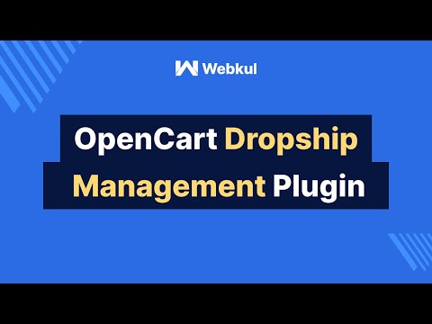 Opencart Dropship Management Plugin