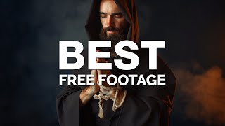 Free Stock Footage Aerial Christian Religion, Crosses, Bibles, People 