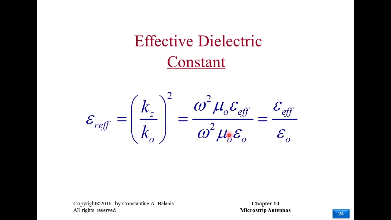 EE525 Lecture 8   Microstrip Patch Antenna