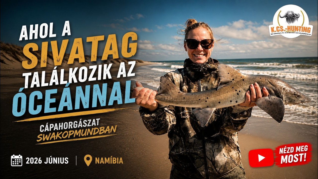 Ahol a sivatag találkozik az óceánnal | Cápahorgászat Swakopmundban
