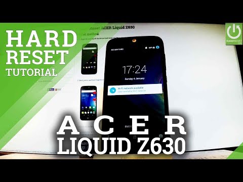 How to Hard Reset ACER Liquid Z630 - Delete Data / Format Android