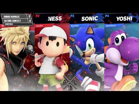 Smash Ultimate Doubles Tournament 1/19/19 - SaltOne/Jonestly Vs Sonido/Kamikaze . - Grand Finals