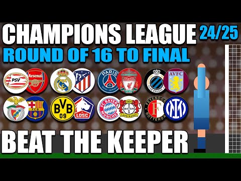 Beat The Keeper - Champions League Round of 16 to Final 2024-25