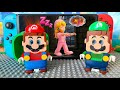 Princess Peach Is Walking In Her Sleep Lego Mario Luigi Go After Her Into Nintendo Legomario