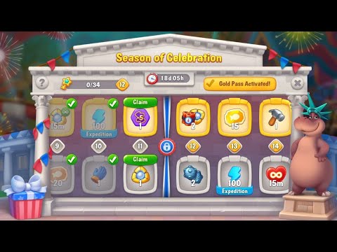 @Fishdom Win Strikes Atlantis Cup Stage 53 - 55. Season of Celebration Level 11 🔓